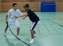 Basketballcamp: Schneiden zum Korb Basketballcamps HOOP-CAMPS Schneiden