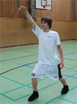 Baseballpass beim Basketball Basketball Baseballpass