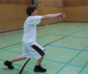 Basketball Passen und Fangen