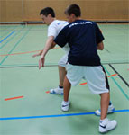 Basketball Täuschung Basketball Jab Step