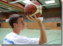 Gute Werfer beim Basketball Basketballcamps Shooting